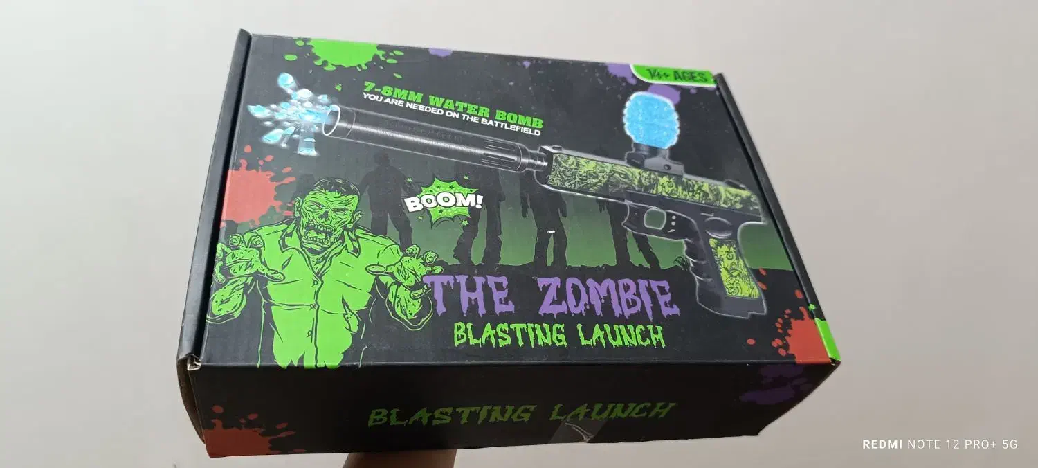 تفنگ تیر ژله ای|اسباببازی بچه|خمیر, |دیوار