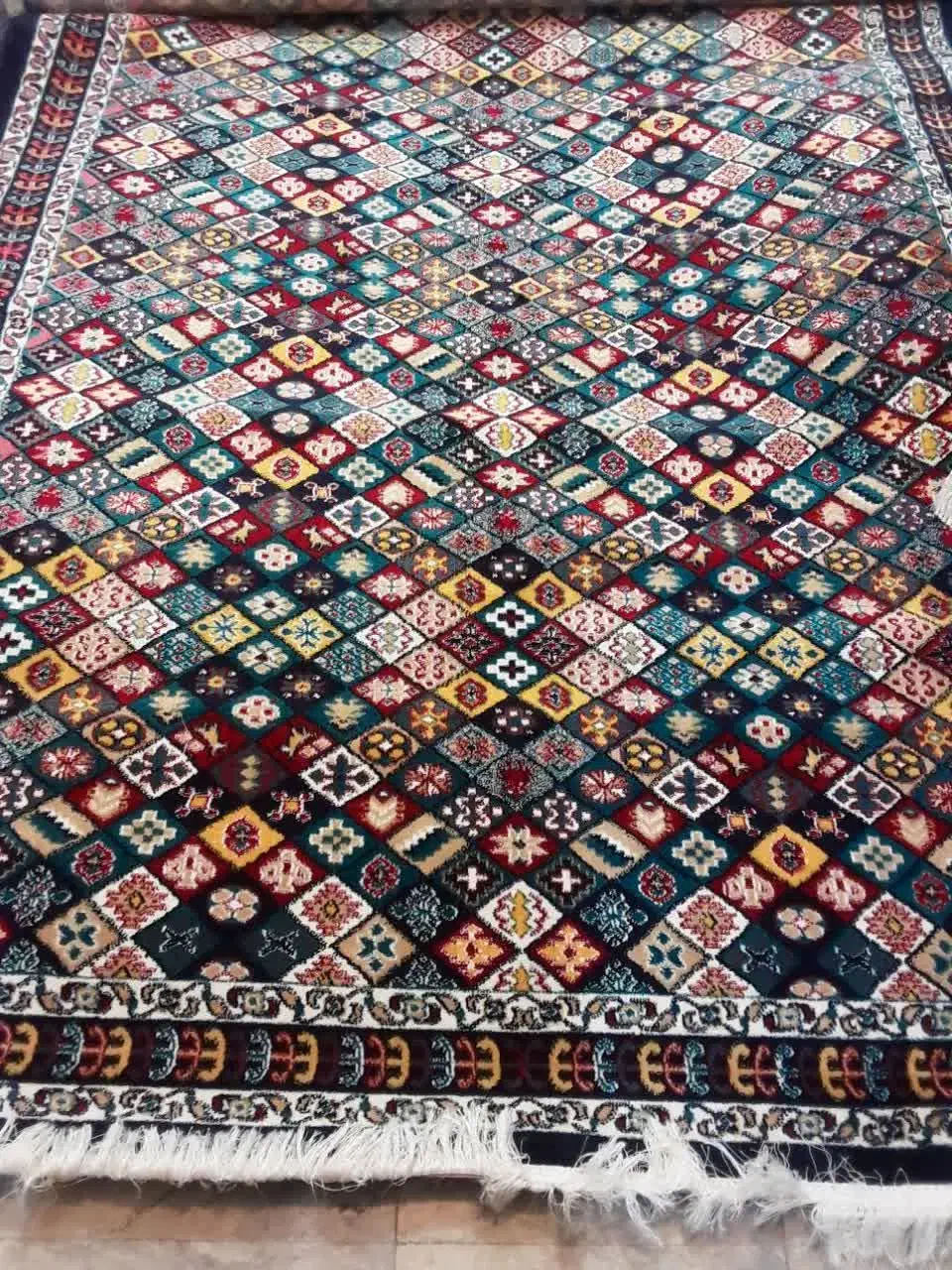 فرش گبه|گلیم، جاجیم، گبه|کاشان, پاقپان|دیوار