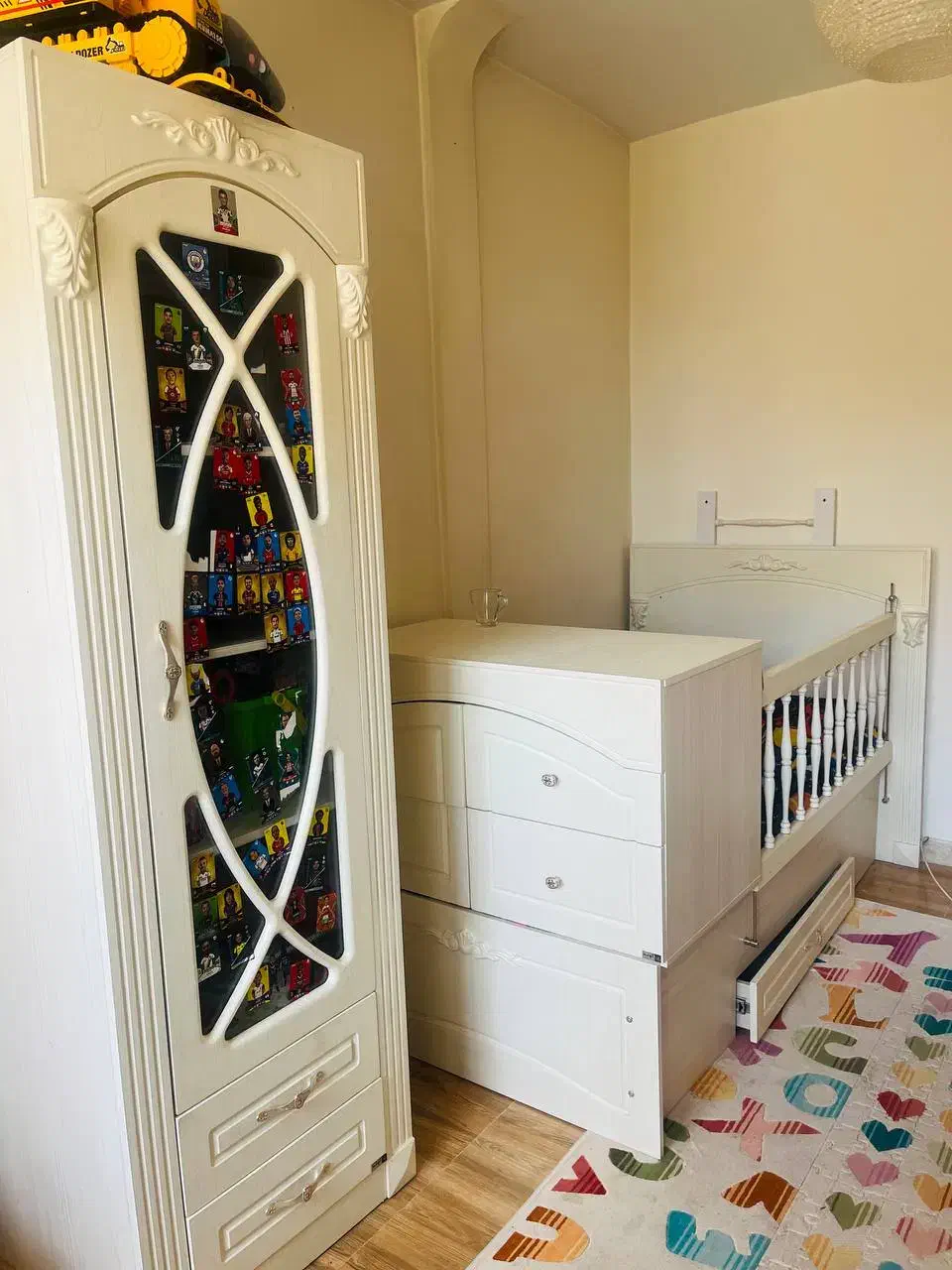 سرویس خواب نوزاد نوجوان برند آوند چوب|تخت و صندلی بچه|پردیس, فاز ۴|دیوار