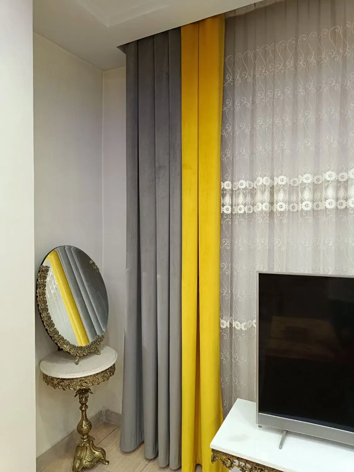 دوتا کناره ی و پرده|پرده، رانر، رومیزی|صباشهر, |دیوار