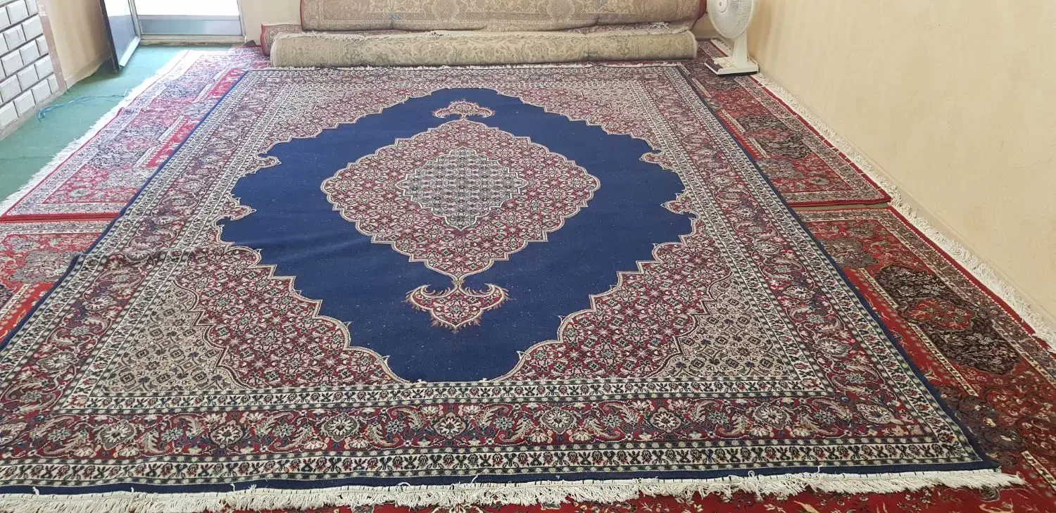 فرش ماشینی ۱۲ متری در حد نو|فرش|ابهر, |دیوار