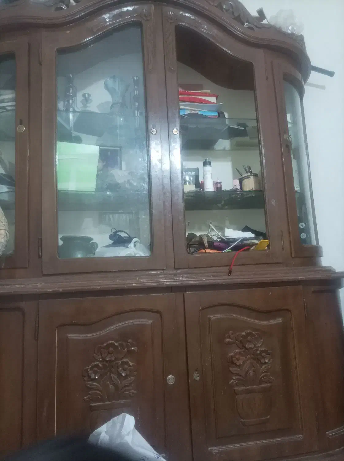 بوفه  یا کمد دوتکه|بوفه، ویترین، کنسول|یاسوج, |دیوار