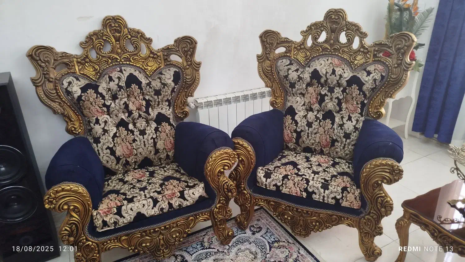 مبل سلطنتی|مبلمان خانگی و میز عسلی|ری, علایین|دیوار