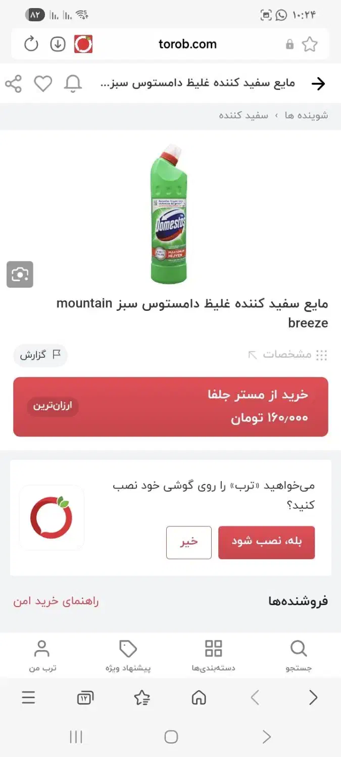 شوینده دامستوس|مواد شوینده و دستمال کاغذی|بروجرد, |دیوار