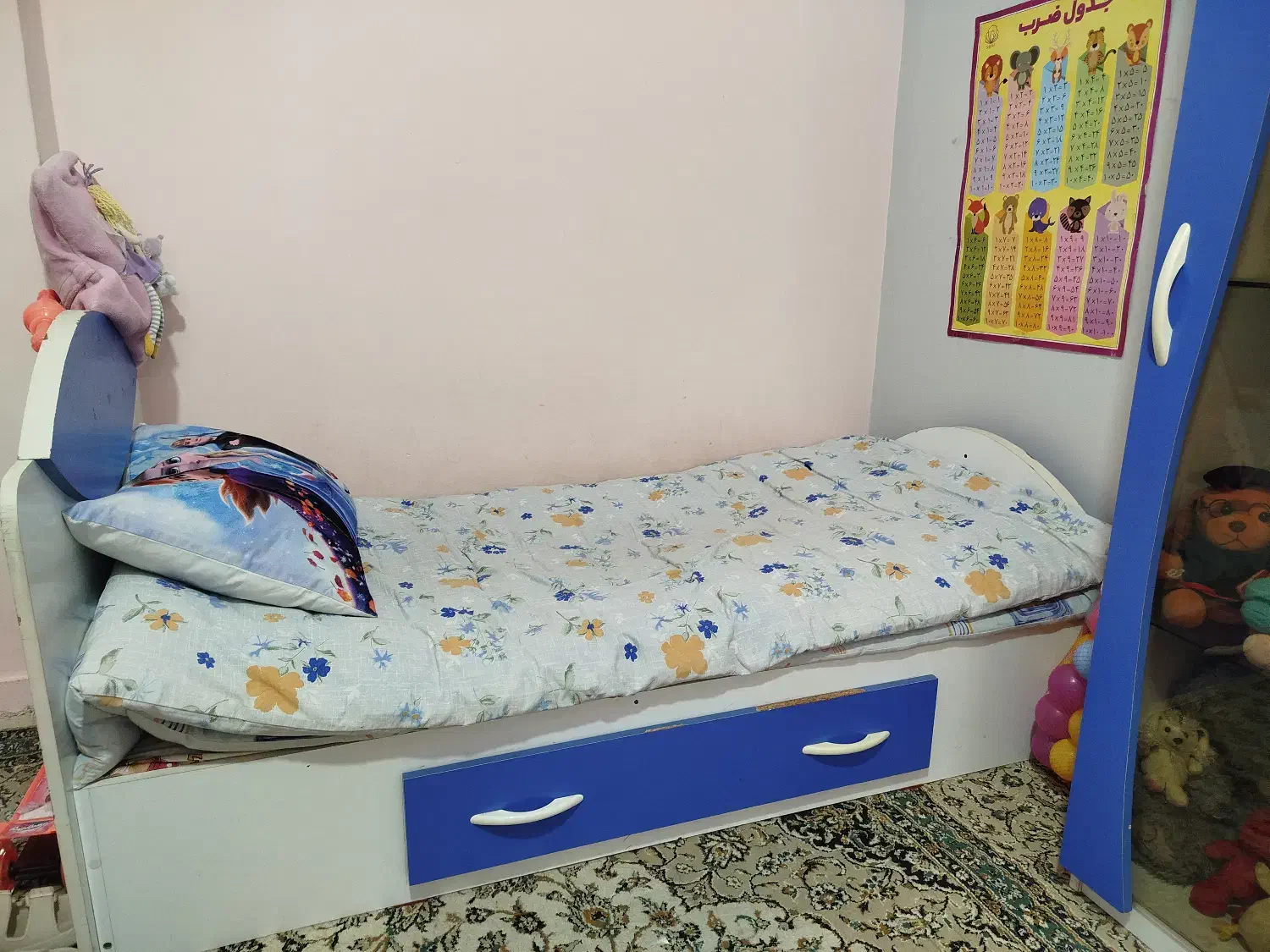 تخت وکمد نوجوان|تخت و سرویس خواب|گرگان, |دیوار