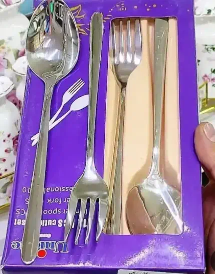 قاشق چنگال ۶تایی یونیک|ظروف سرو و پذیرایی|رشت, کوی یخ|دیوار