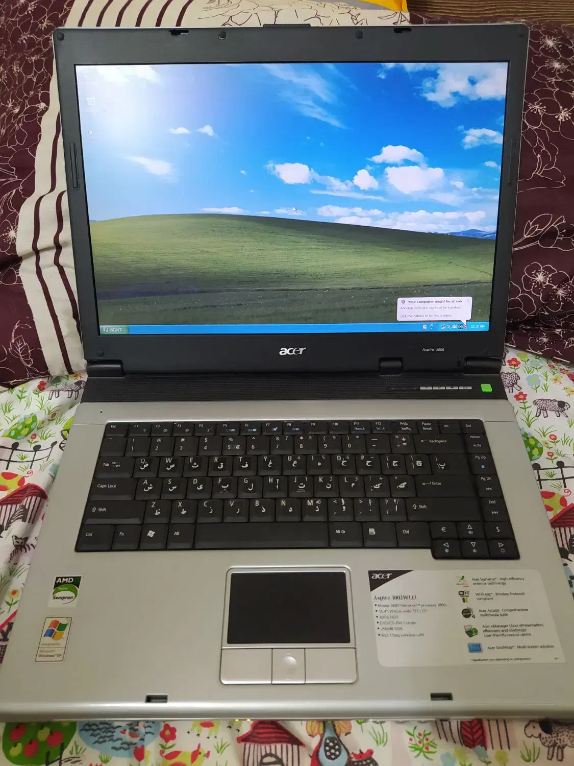 لپ تاپ ایسر قدیمی|رایانه همراه|اصفهان, برازنده|دیوار