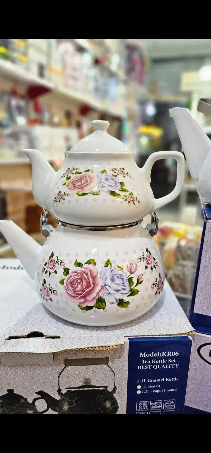 کتری قوری لعابی|قوری، کتری، قهوه‌ساز دستی|گرگان, |دیوار