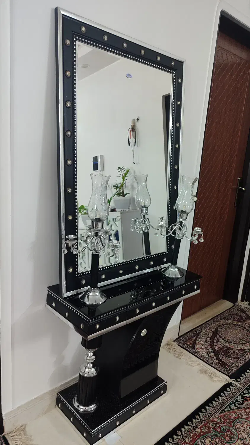 آینه شمعدان|آینه|کاشان, دانش|دیوار