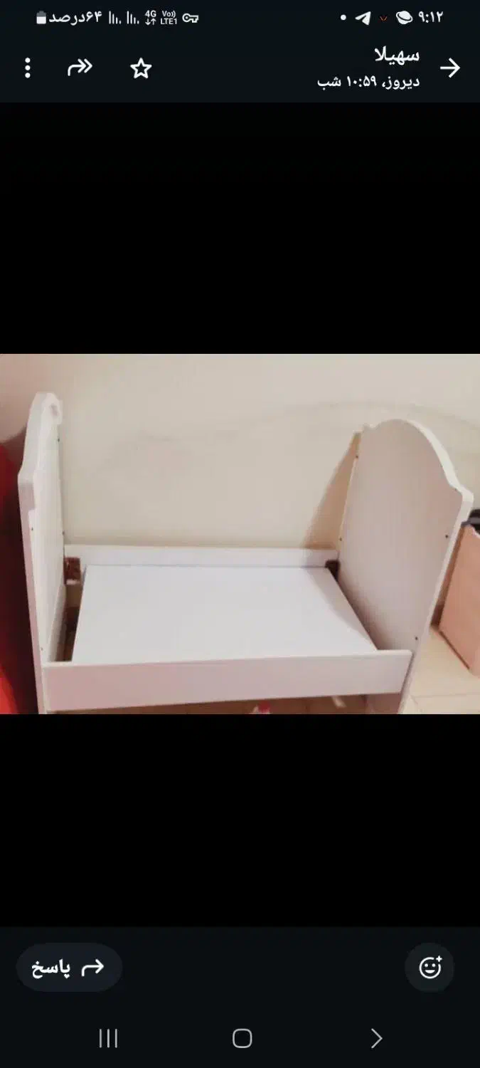 تخت بچه از یک سال تا۵سال نرده هم داره|تخت و صندلی بچه|آبیک, |دیوار