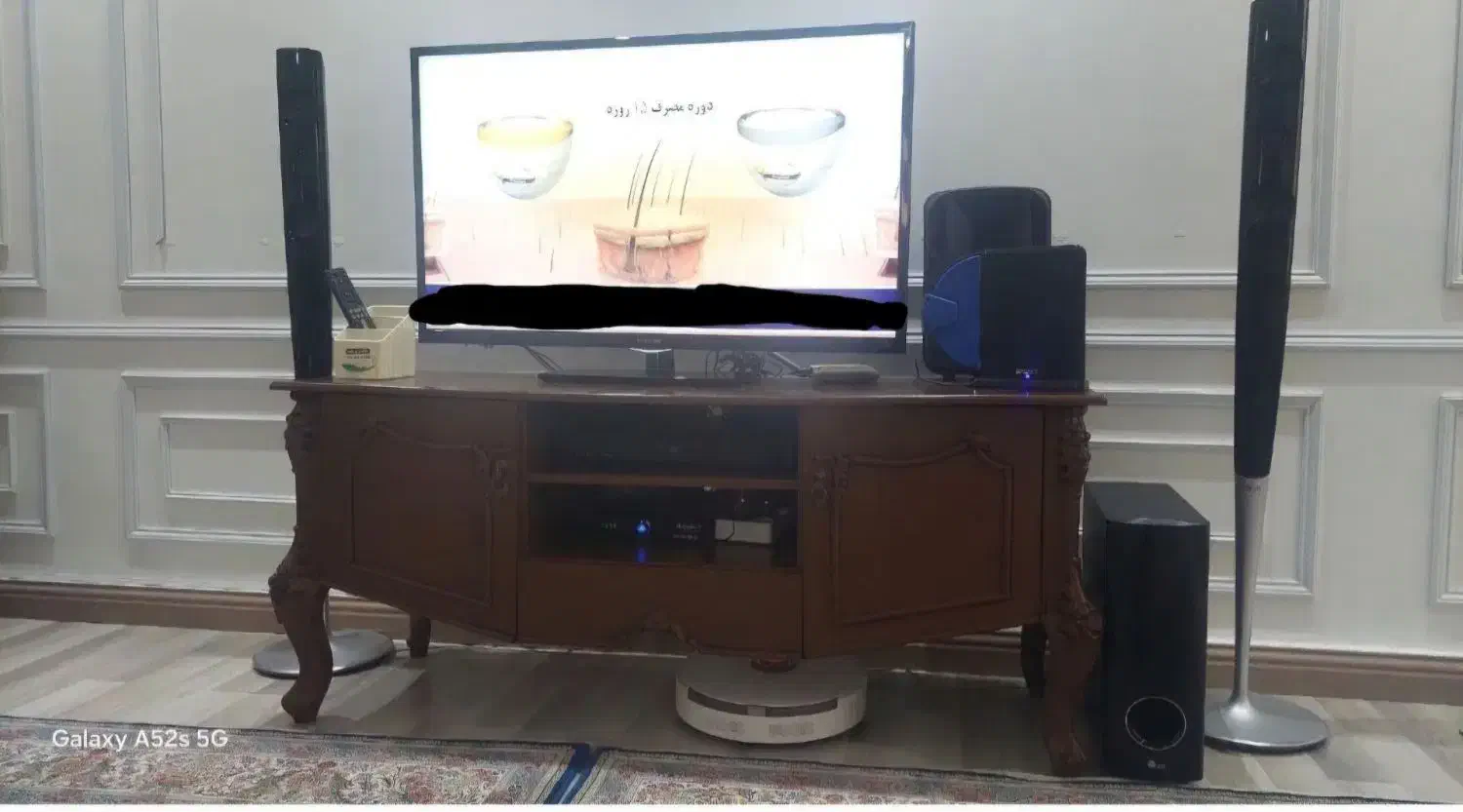 تلویزیون ۴۳ اینچ|تلویزیون و پروژکتور|تالش, هشتپر|دیوار