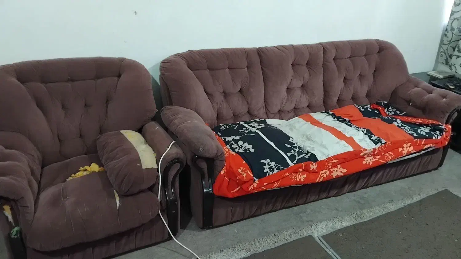 مبلمان ۷ نفره راحتی فقط یک میلیون|مبلمان خانگی و میز عسلی|گنبد کاووس, |دیوار