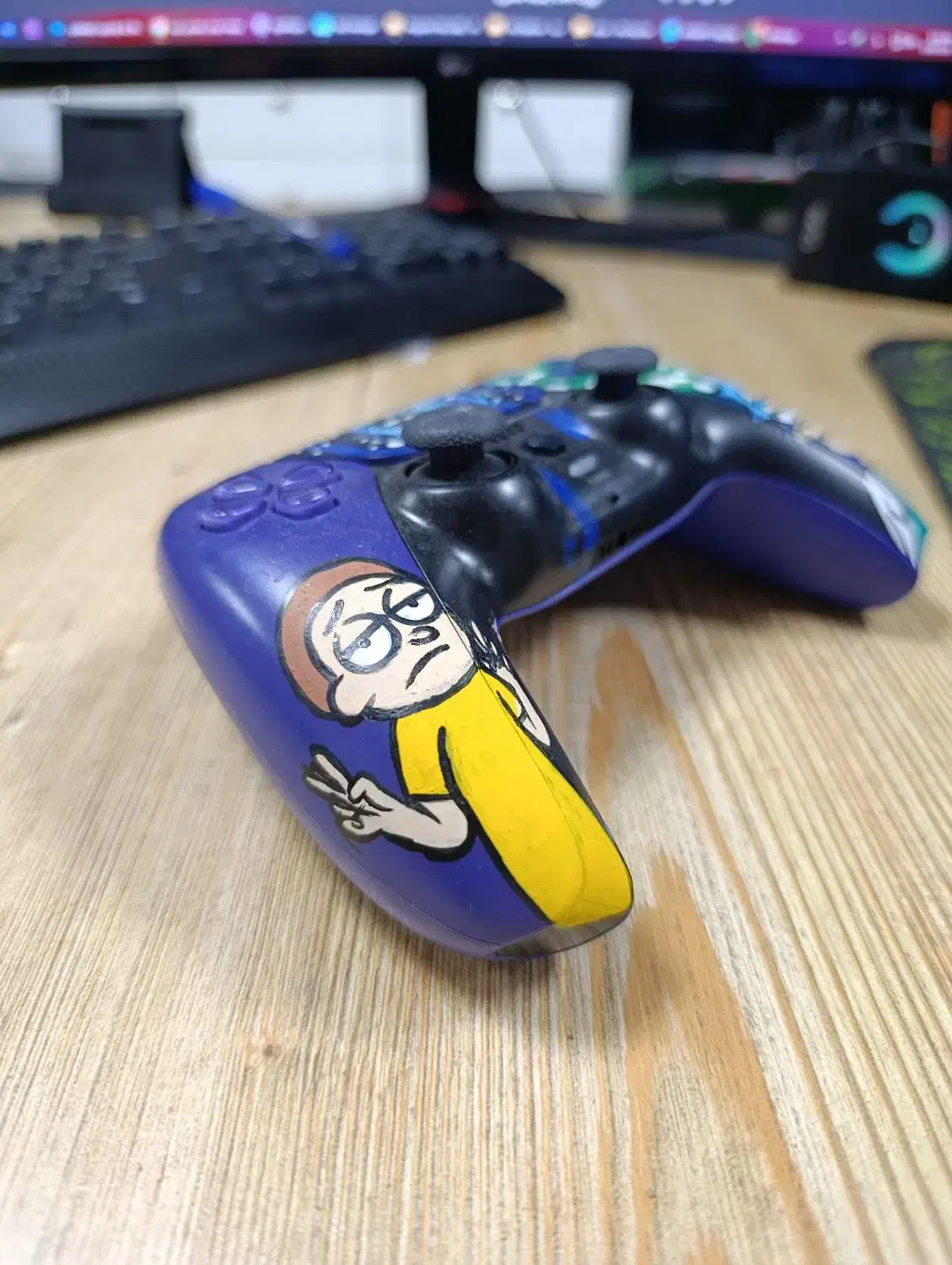 دسته دوال سنس DualSense برایpcطرح Rick and Morty|کنسول، بازی ویدئویی و آنلاین|قم, حاج خلیل|دیوار
