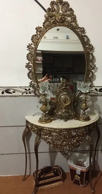 اینه شمعدان،ساعت ایستاده ،بوفه|بوفه، ویترین، کنسول|بوئین زهرا, |دیوار