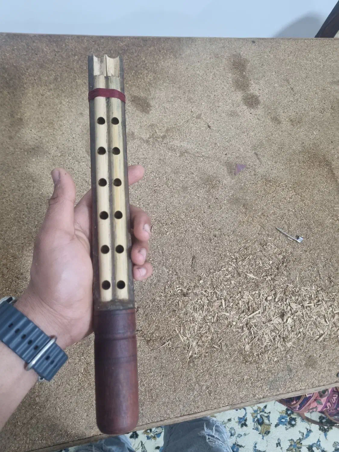 دسته نی جفت هندی|سازهای بادی|بندر گناوه, |دیوار