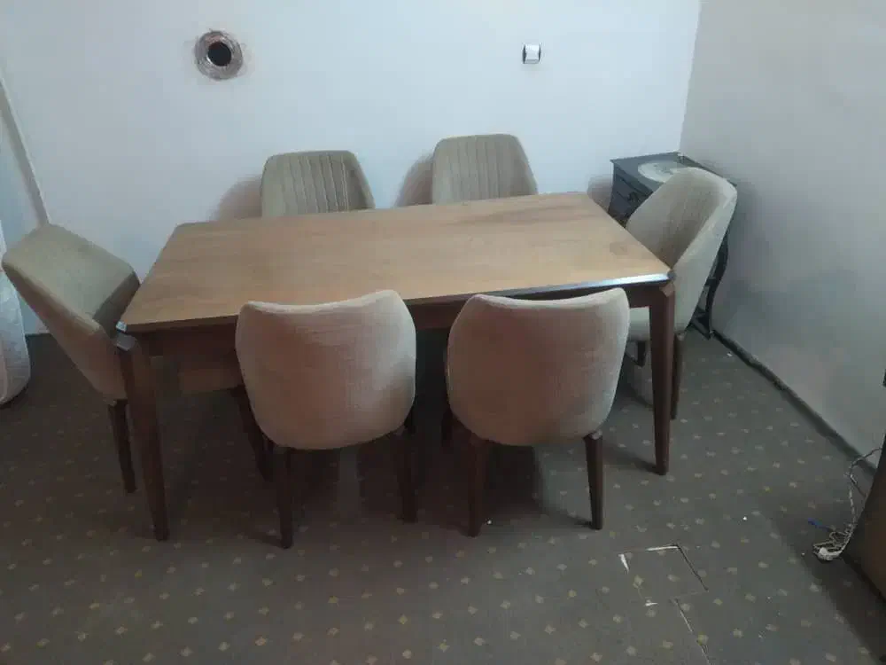 میز غذاخوری ۶نفره|میز و صندلی غذاخوری|خوی, |دیوار