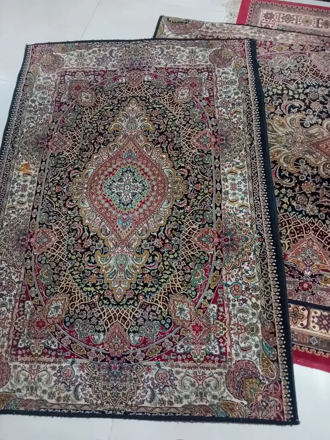 دوعدد فرش ست   ۷۰۰ شانه|فرش|لنگرود, |دیوار