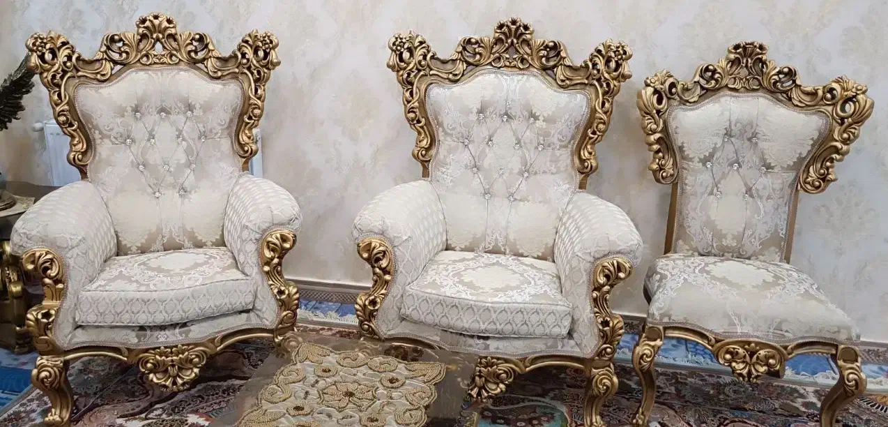 مبلمان سلطنتی 9نفره در حد نو نو|مبلمان خانگی و میز عسلی|بروجرد, |دیوار
