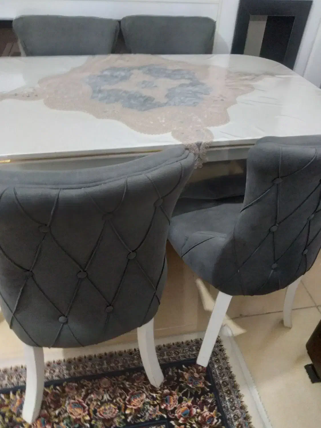 میز نهارخوری ۶ نفره کاملا سالم‌ودرحدنو|میز و صندلی غذاخوری|فسا, |دیوار