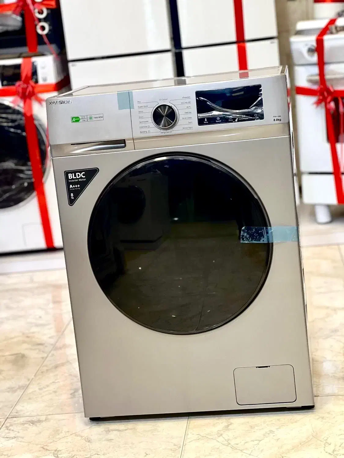لباسشویی هشت کیلویی ایکس ویژن مدلTG82اقساط۱۲ماه|ماشین لباسشویی و خشک‌کن لباس|رشت, یخسازی|دیوار