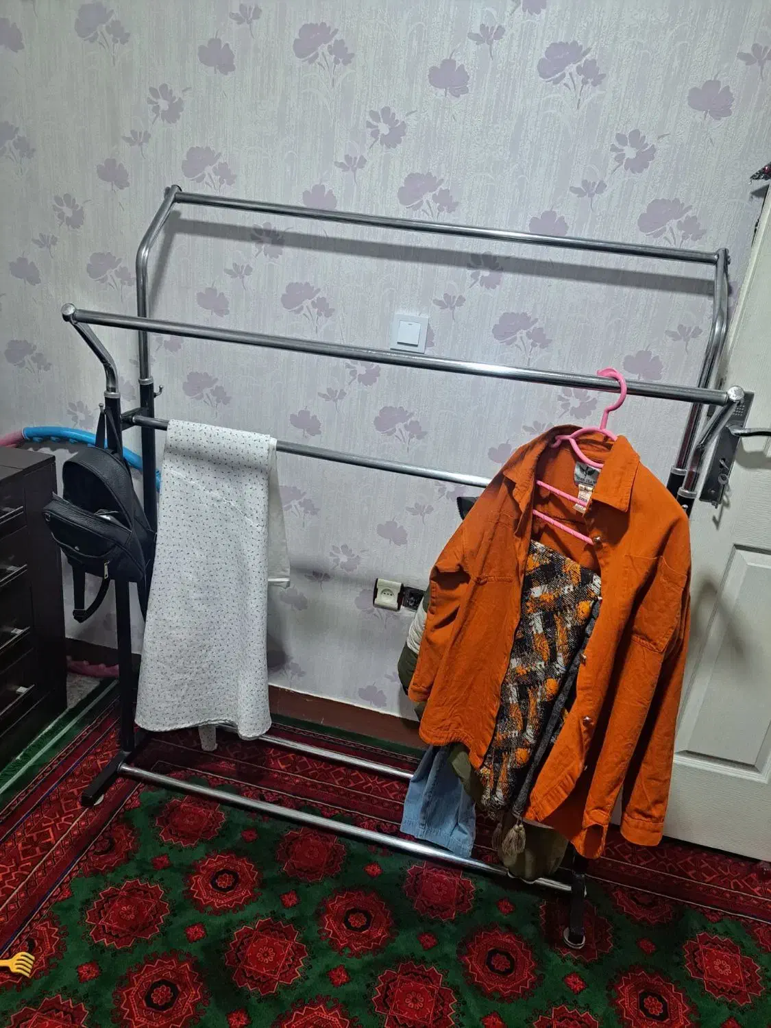 رگال دوطرفه فلزی متحرک|بندرخت و رخت‌آویز|تهران, هفده شهریور|دیوار