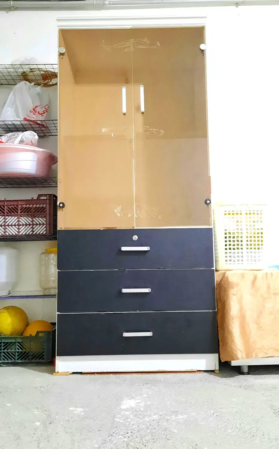 کمد ۳ کشو (MDF اصل)|جاکفشی، کمد، دراور|پیرانشهر, |دیوار