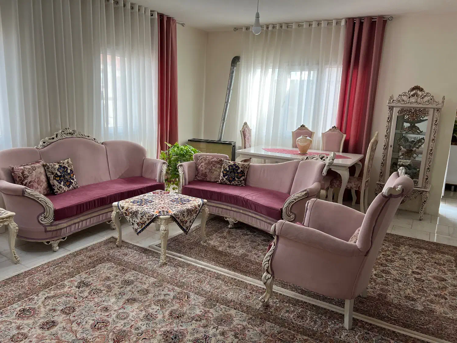 فروش ست کامل سرویس چوب|مبلمان خانگی و میز عسلی|هشتگرد, شهرک ریحانه|دیوار