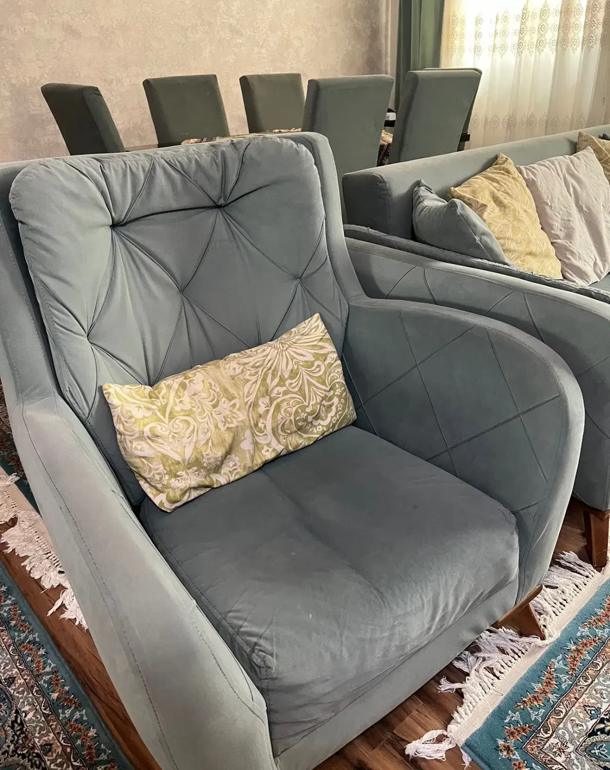 مبل راحتی و میز ناهارخوری|مبلمان خانگی و میز عسلی|ماسال, |دیوار