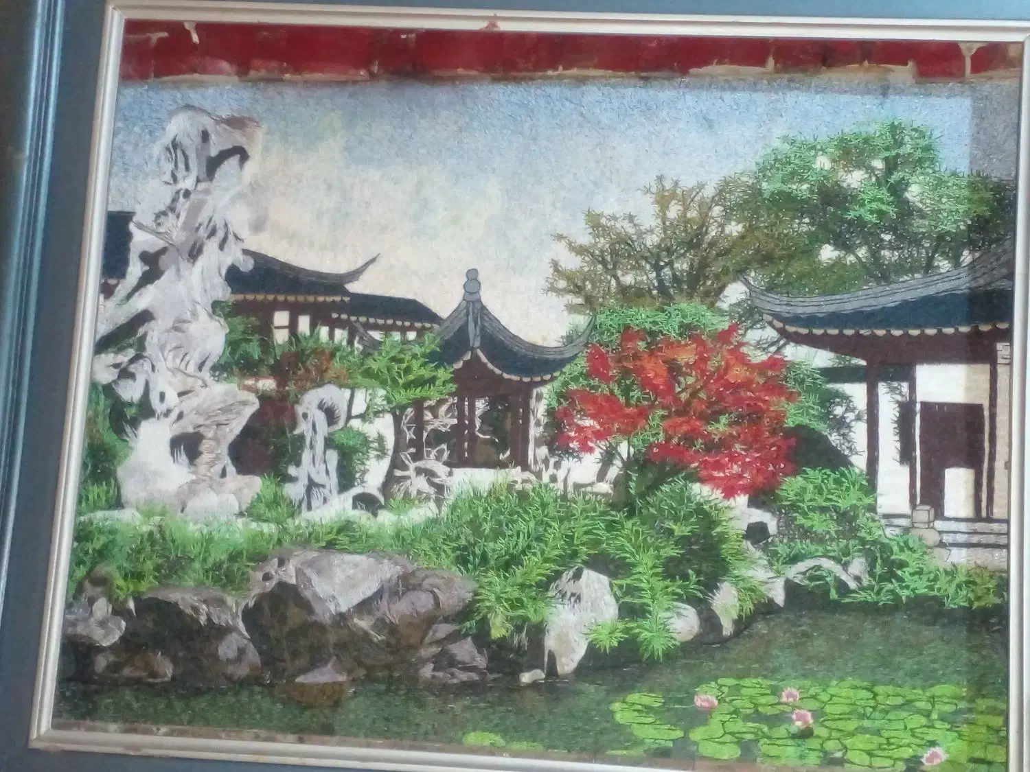 تابلو‌ابریشمی‌کاردست|تابلو فرش|تهران, اوقاف|دیوار