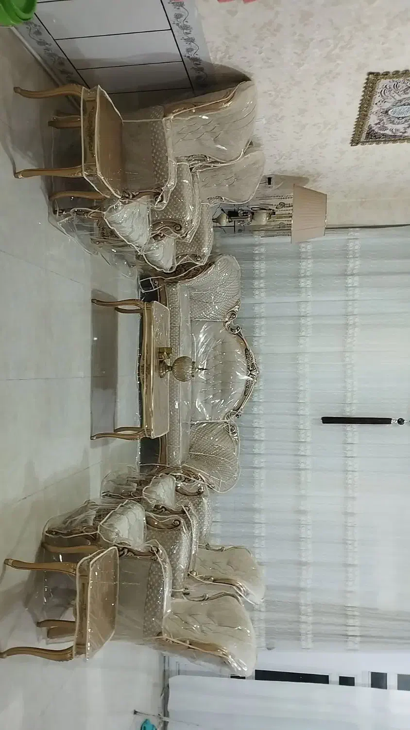 مبل نیمه سلطنتی در حد نو|مبلمان خانگی و میز عسلی|رومشکان, |دیوار