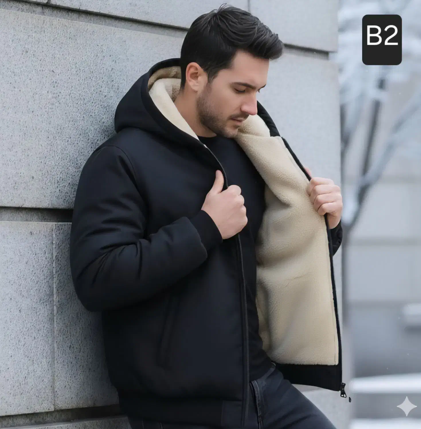 کاپشن چرمی خزدار مردانه / پرداخت در محل|لباس|تهران, بهجت‌آباد|دیوار