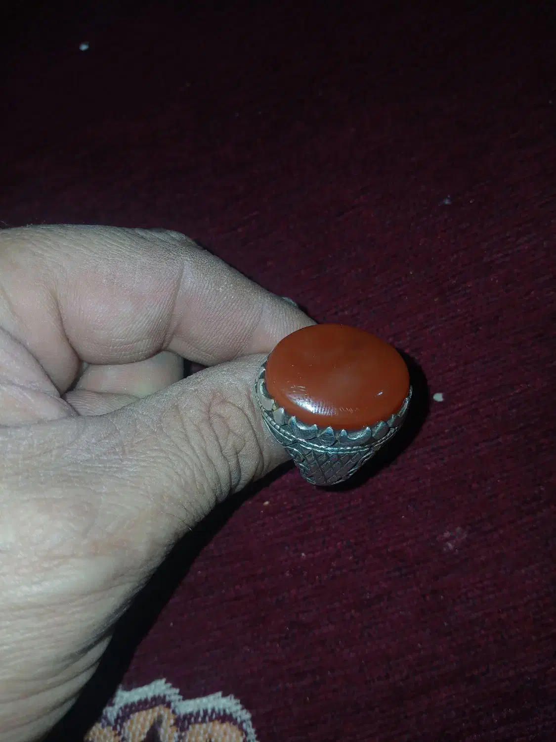 انگشتر  قدیمی عقیق|کلکسیون اشیاء عتیقه|مشکین‌دشت, |دیوار