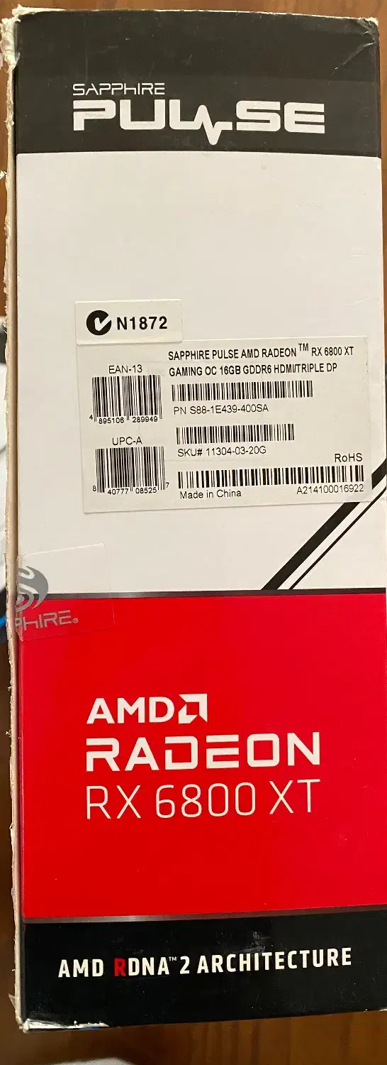 کارت گرافیک RX 6800XT درحد اکبند 16GBمعاوضه لپ تاب|قطعات و لوازم جانبی رایانه|شهریار, شهرک مصطفی خمینی|دیوار