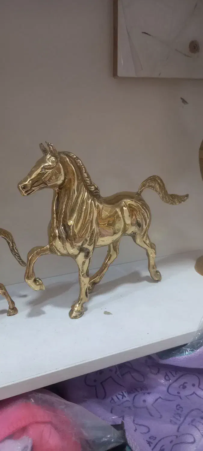 تولید و پخش اسب برنزی پرشی برنجی دکوری کادویی|صنایع دستی و سایر لوازم تزئینی|رباطکریم, شترخوار|دیوار