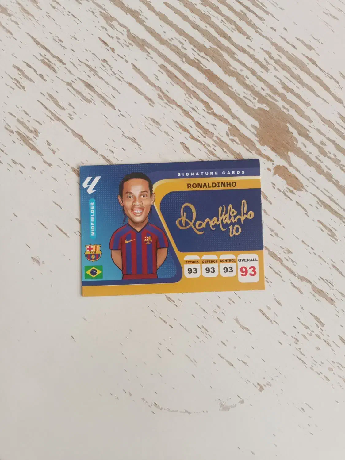 کارت امضاء رونالدینیو|کلکسیون و سرگرمی|سنقر, |دیوار