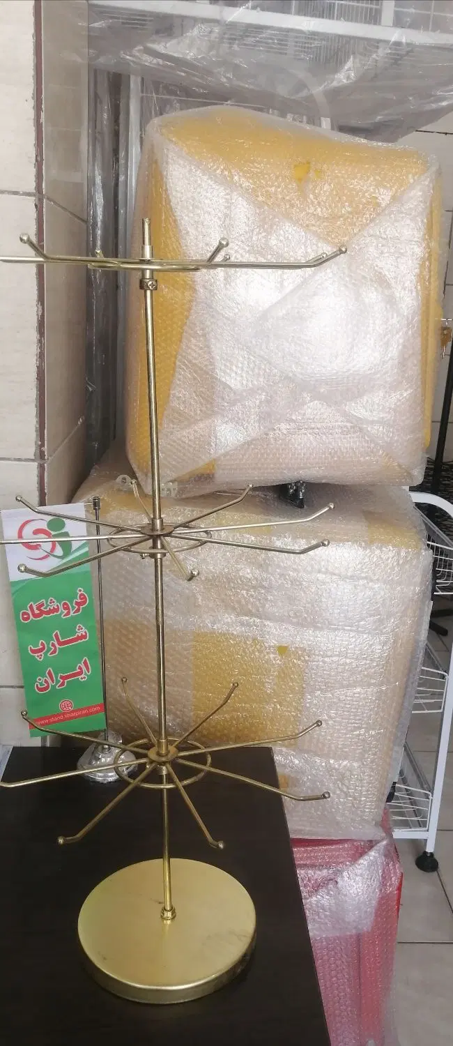 استند و قفسه شاخکدار چرخشی هنگر زیورآلات|زیورآلات و اکسسوری|شیراز, سعدیه شمالی|دیوار