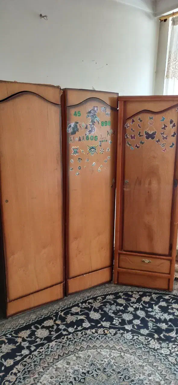 کمد چوبی|جاکفشی، کمد، دراور|ایلام, |دیوار