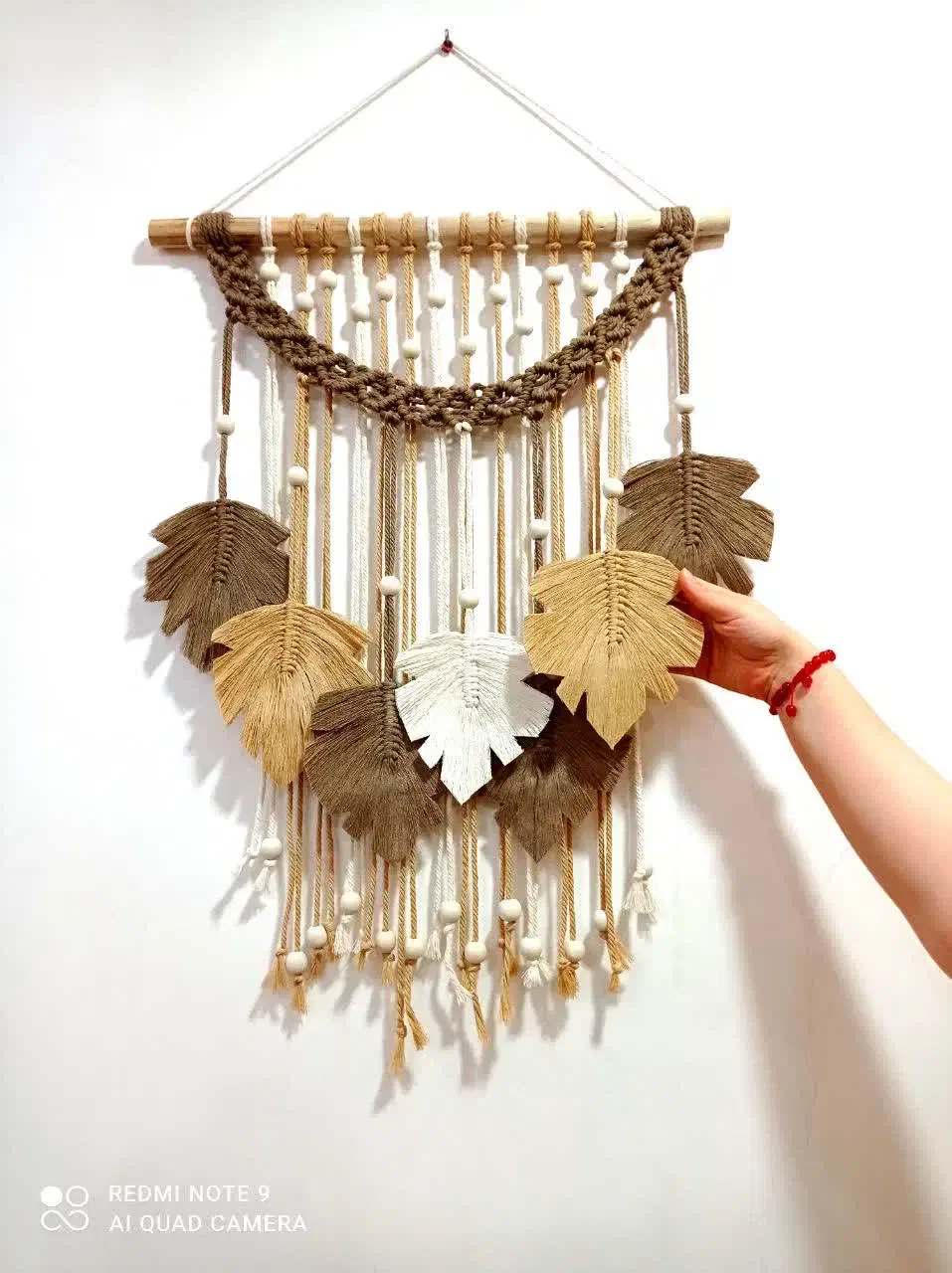 دیوار کوب مکرومه شلف.کوسن .چشم نظر.پرده|صنایع دستی و سایر لوازم تزئینی|پاکدشت, پاکدشت (مامازند)|دیوار