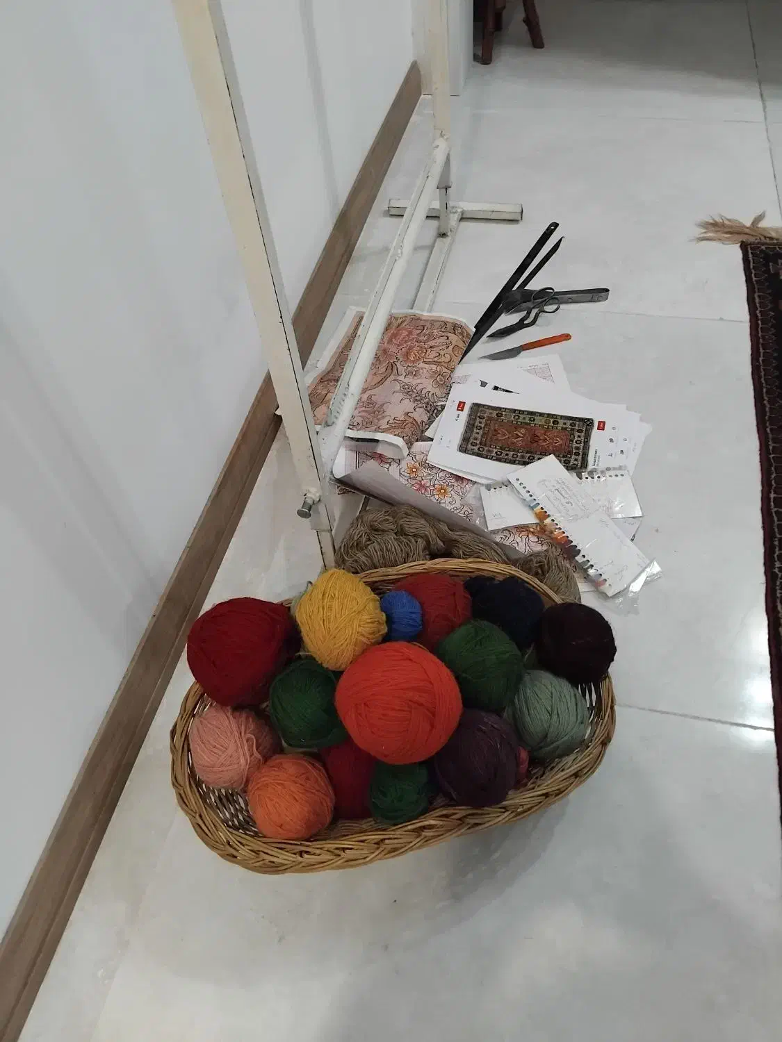 دار قالیچه یا تابلو فرش|تابلو فرش|مشهد, فدک|دیوار