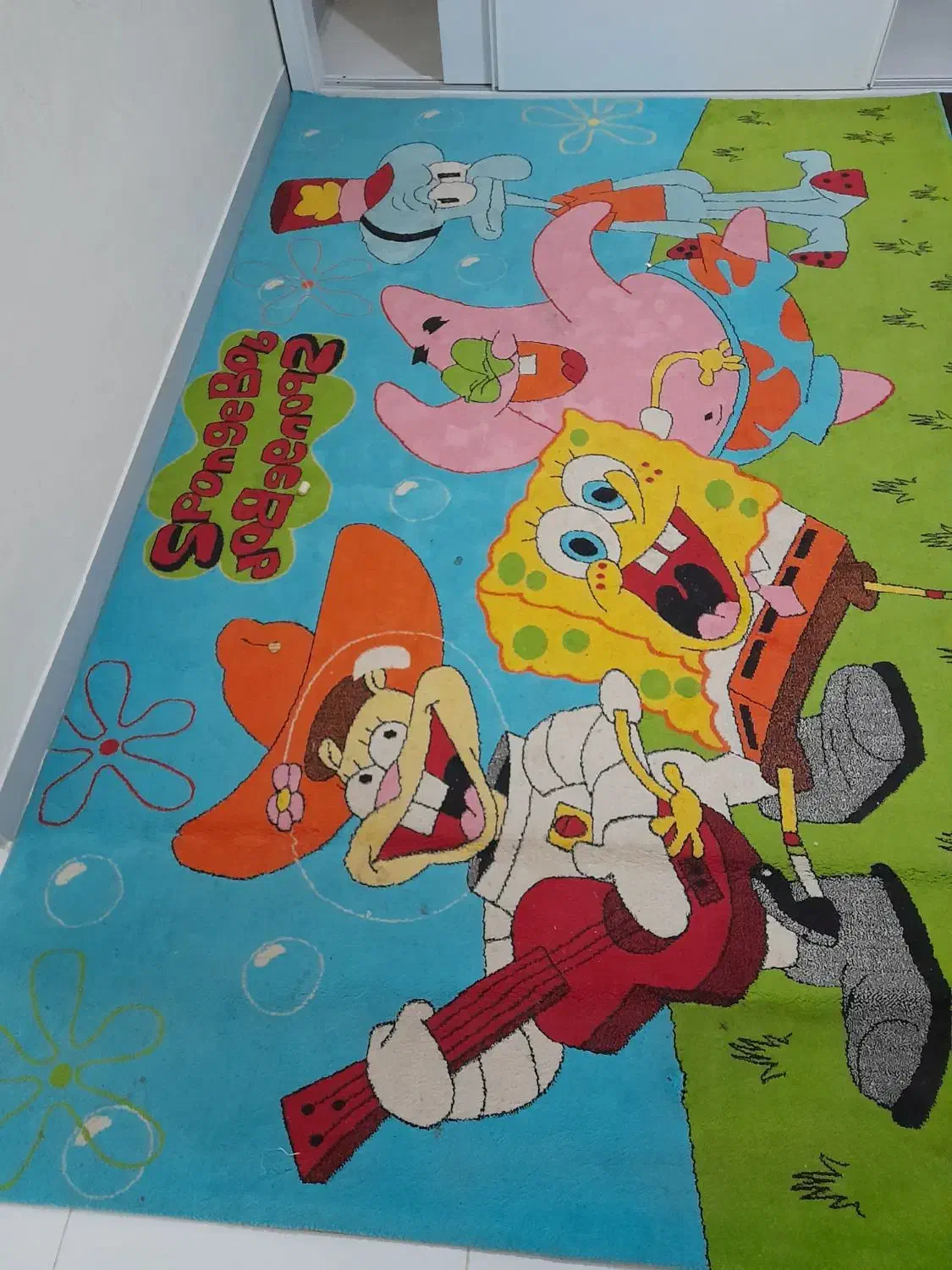 فرش کودک طرح باب اسفنجی|فرش|بندرعباس, |دیوار