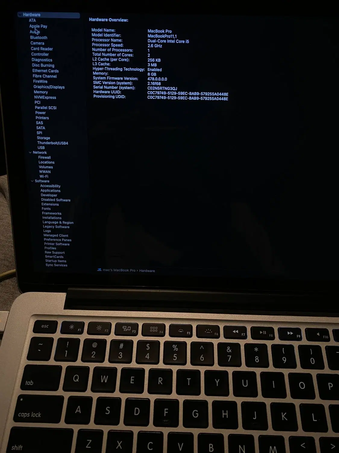 Macbook pro 11.1|رایانه همراه|تهران, جهاد|دیوار