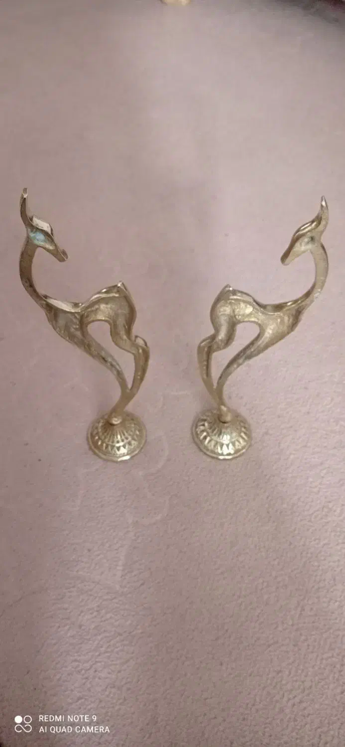 غزال برنجی|مجسمه، تندیس، ماکت|بهارستان, |دیوار