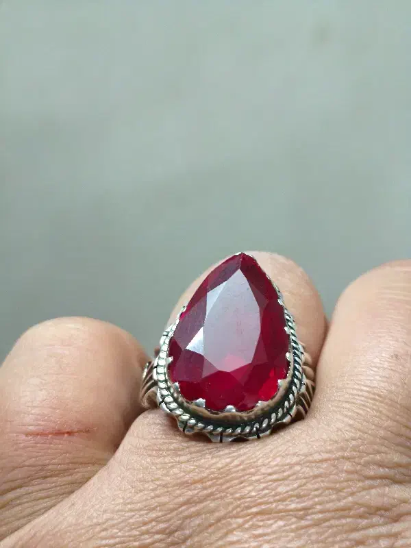 انگشترکاملادستساز یاقوت آفریقایی،شیک ومجلسی|جواهرات|بوشهر, |دیوار