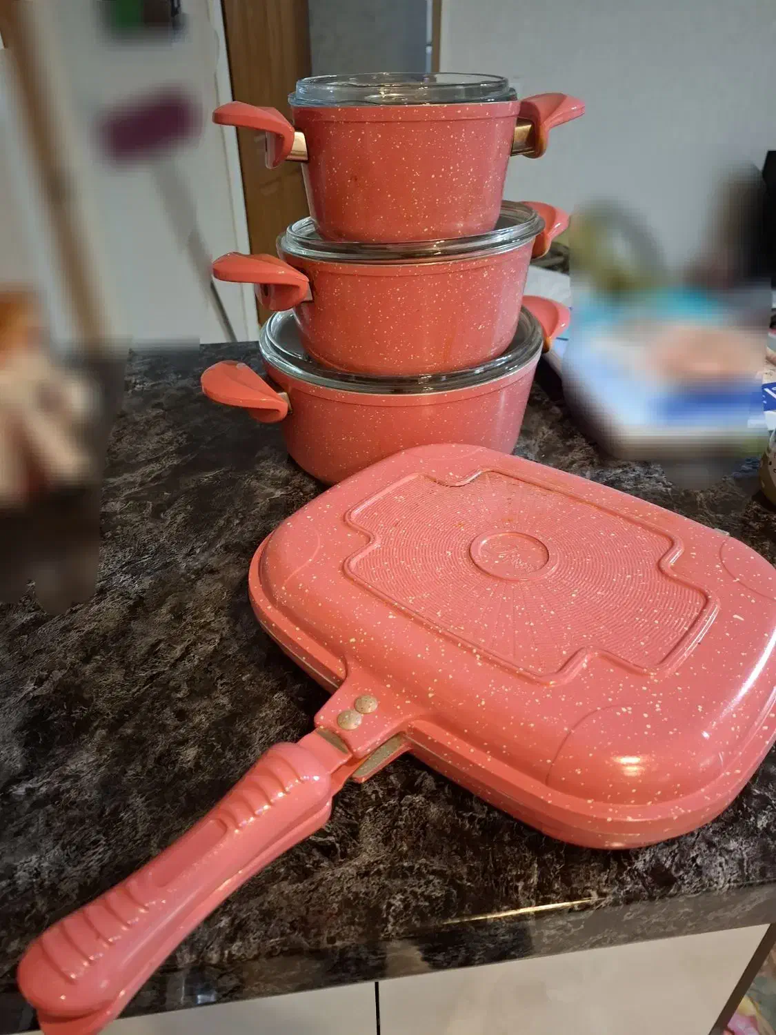 ست ۷ پارچه ی قابلمه چدن نچسب|ظروف پخت‌وپز|کیش, |دیوار