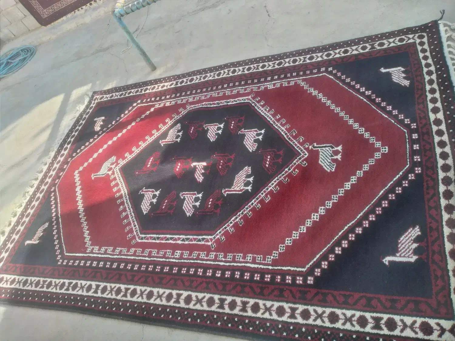 قالی محلی|فرش|فرخ‌شهر, |دیوار