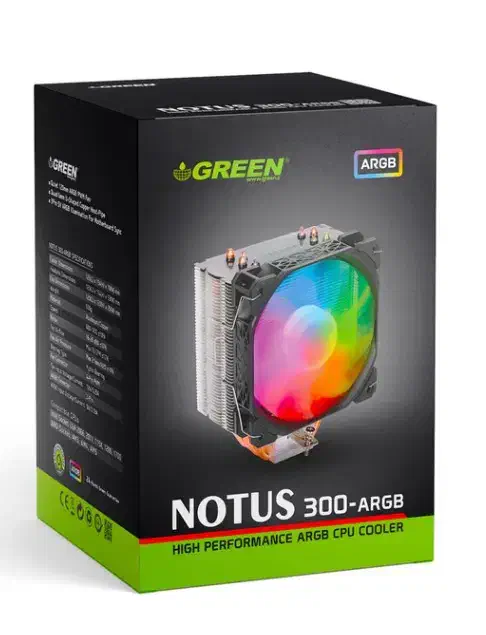 خنک کننده سی پی یو بادی گرین مدل Notus 300|قطعات و لوازم جانبی رایانه|تهران, حکیمیه|دیوار