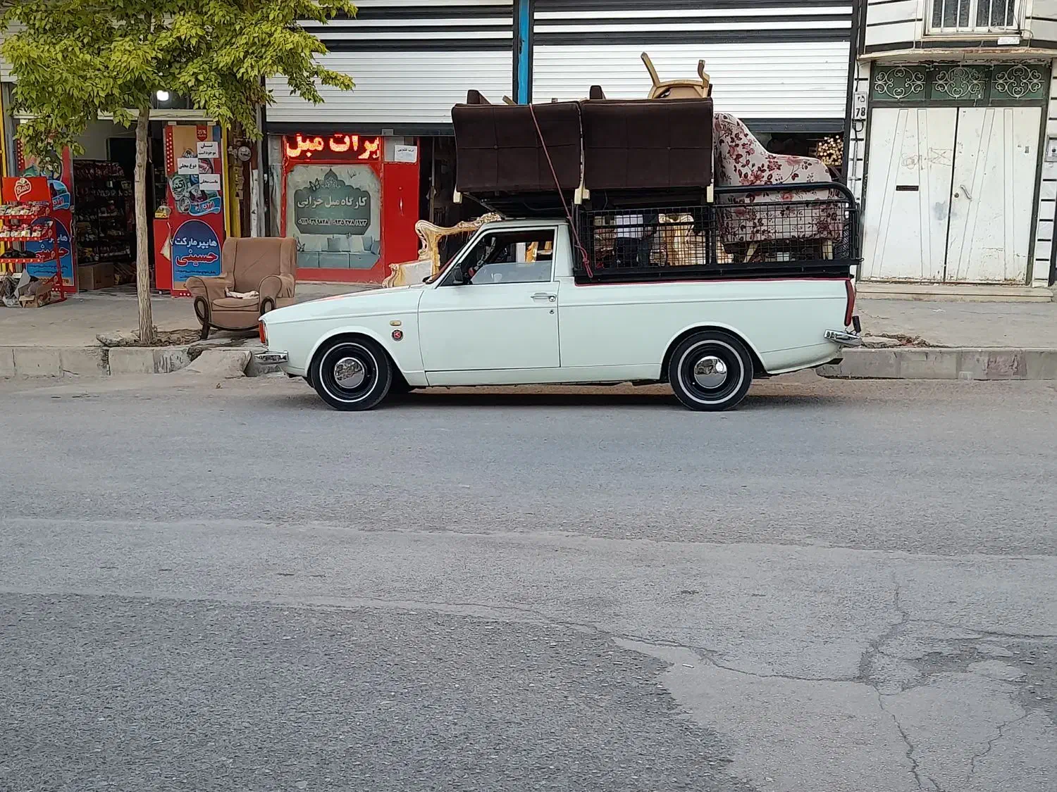 حمل بار با وانت کفی مبلی مجهز ب پتو و چادر|خدمات حمل و نقل|نورآباد, |دیوار