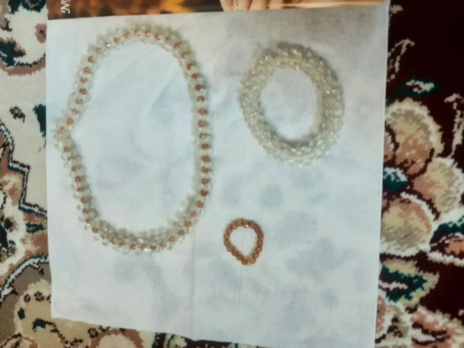 گردنبند و دستبند و انگشتر زیبای دخترانه|بدلیجات|صفادشت, |دیوار