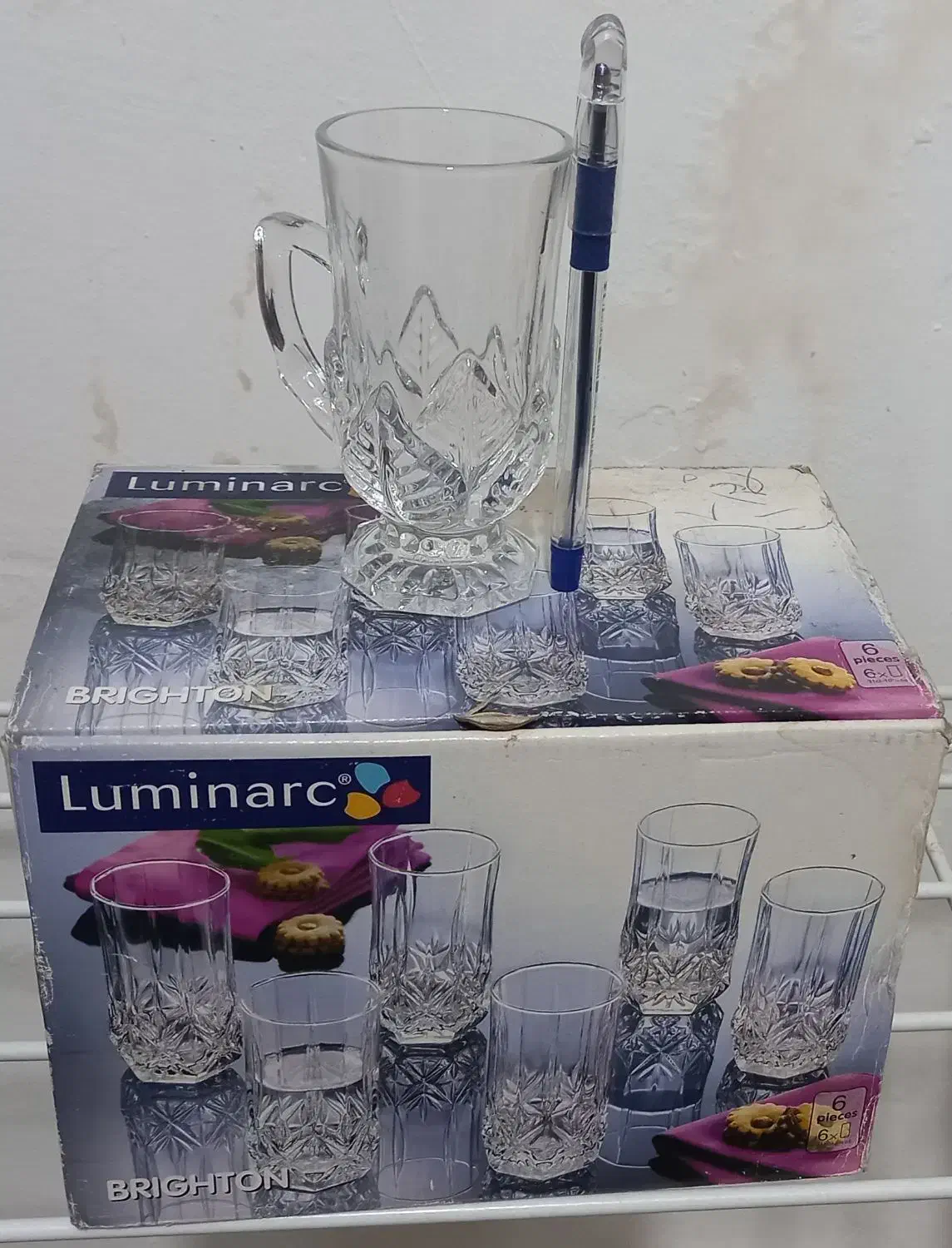 استکان چای خوری ۶ تا|ظروف سرو و پذیرایی|بابل, |دیوار