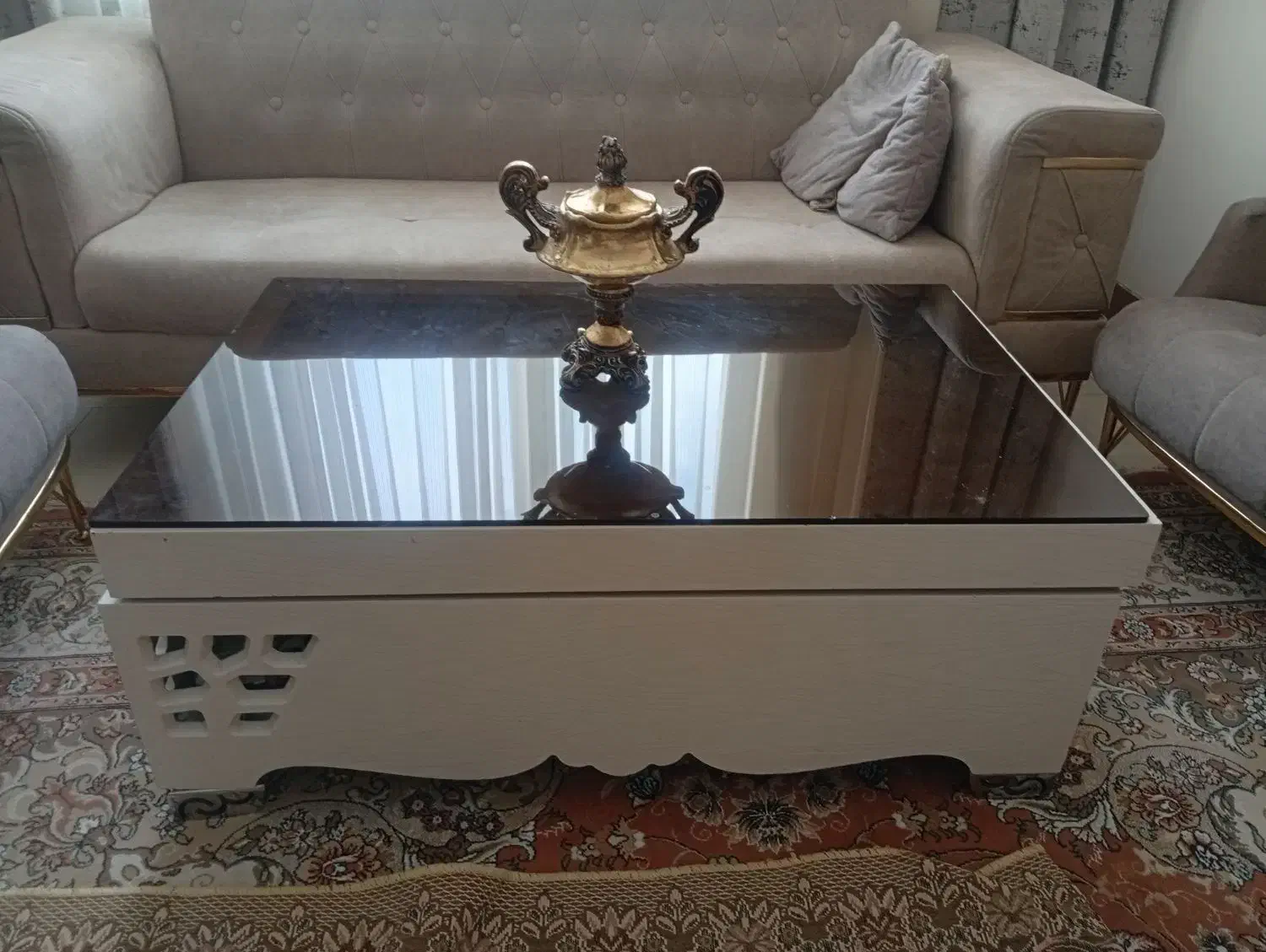 میز جلو مبلی ریلی|مبلمان خانگی و میز عسلی|محمدیه-قزوین, |دیوار